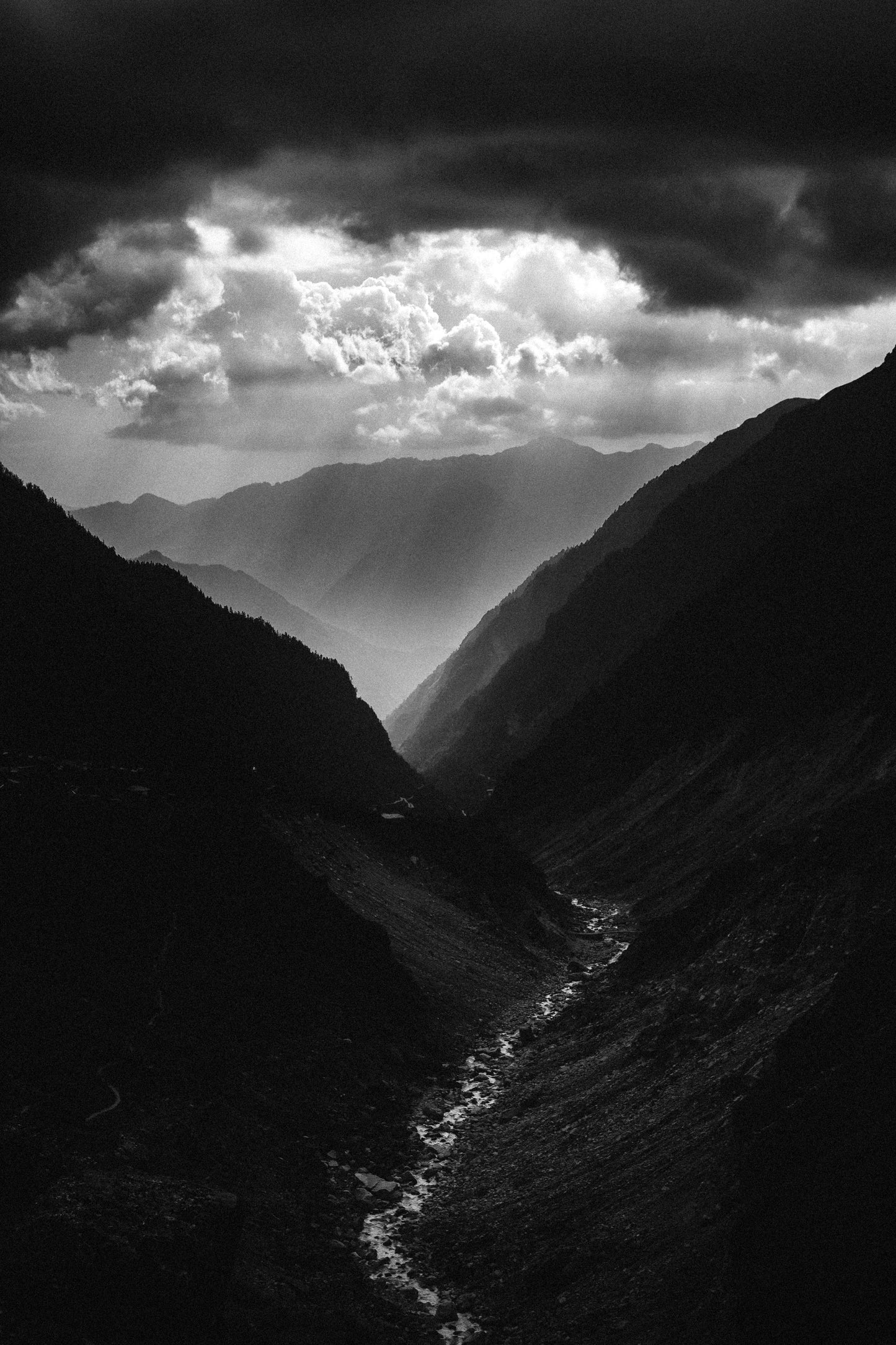 Mandakini River Near Kedarnath - Fineart archival print, wallart