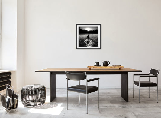 A Young Boy Dancing in the Last Light Falling on Water - Fineart archival print, wallart