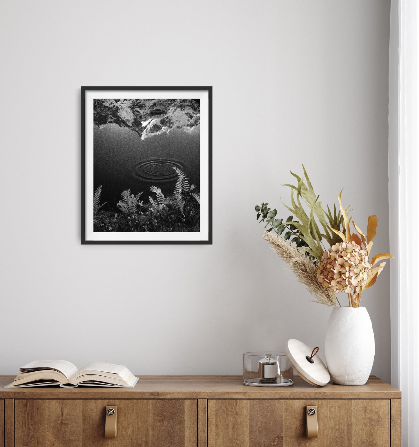 Reflection of Mount Chowkhamba on Water with Ripples- Fineart archival print, wallart
