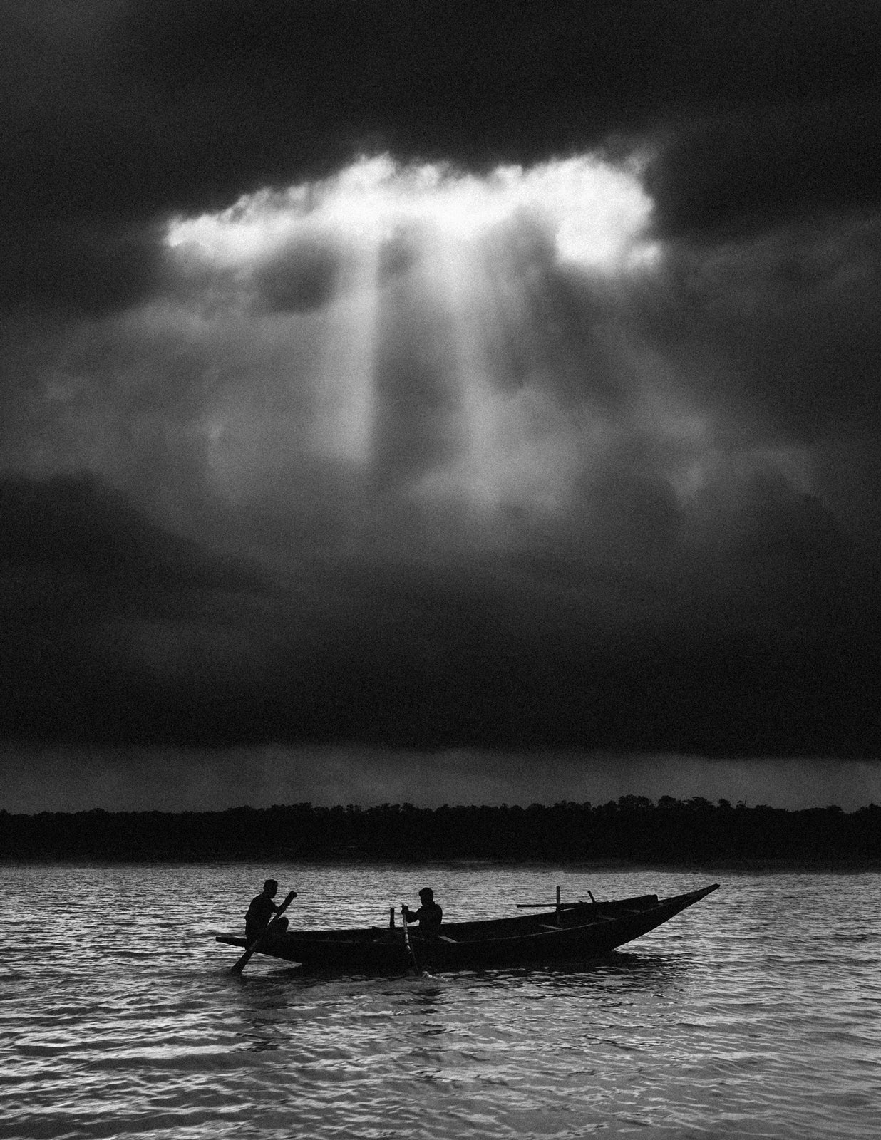 Boatmen on the Ichamati River - Fineart archival print, wallart