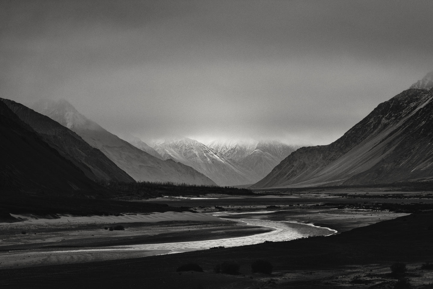 Shayok River in Ladakh - Fineart archival print, wallart