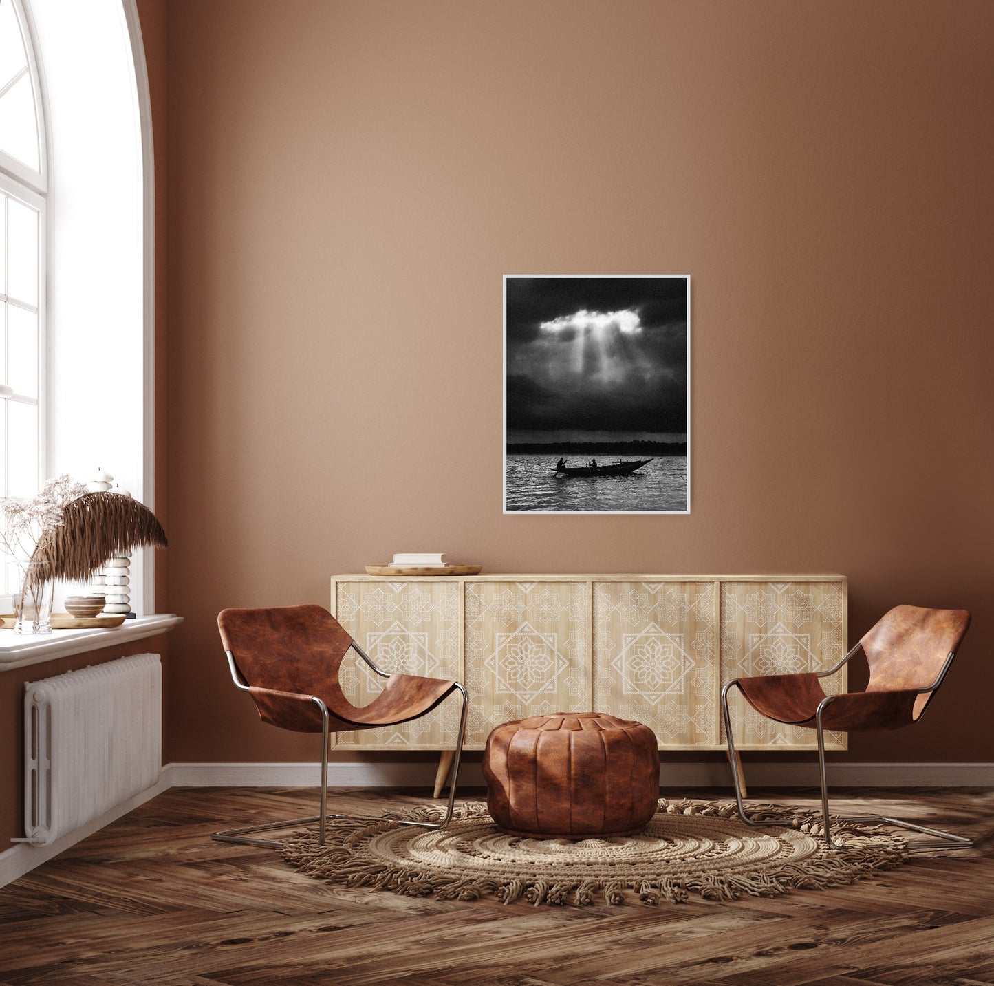 Boatmen on the Ichamati River - Fineart archival print, wallart